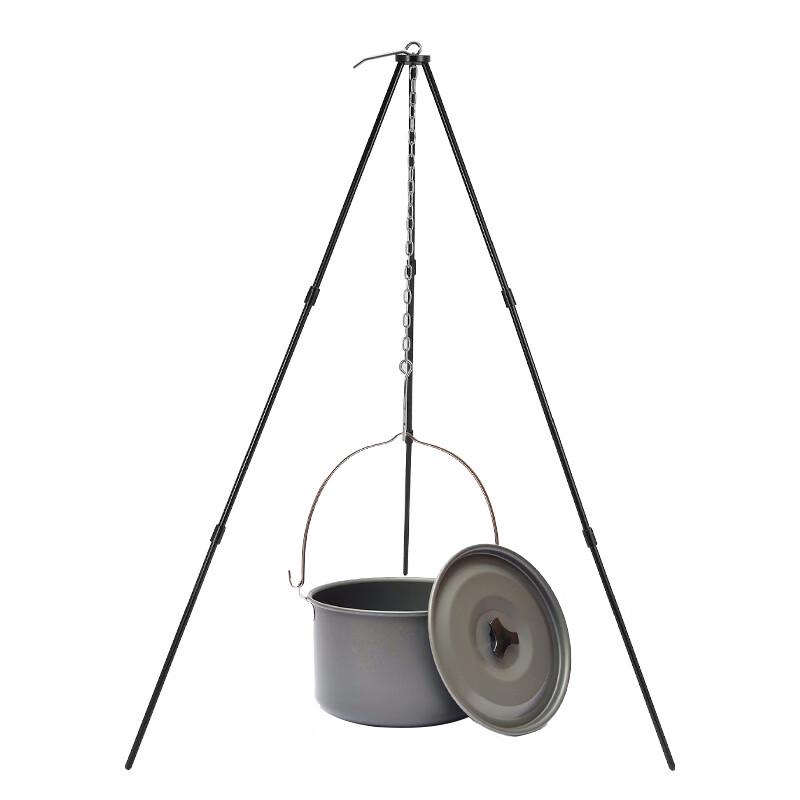 Tri-polar Outdoor Camping Hanging Pot with Tripod