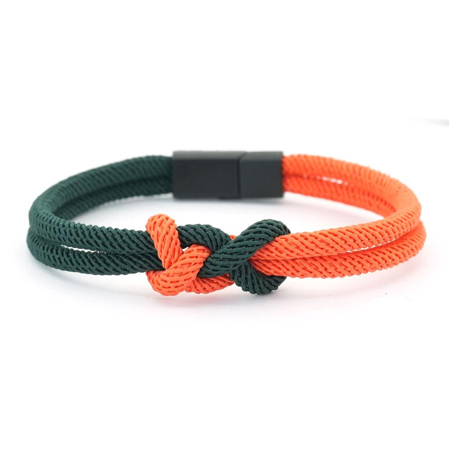 

Handmade Braided String Bracelet Men Bold Color Blocking Design Sports Sweat Absorbing Rope Street Cool Riding Versatile Braslet