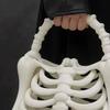 Handtasche Gothic Rippenkäfig Knochen Tasche Gruselig 3D Gedruckte Skelett Geldbörse