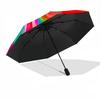 1pc Colorful Abstract Painting Automatic Folding Umbrella - Portable Collapsible Design, 8-Rib Iron Frame, Durable Fabric yy251125130
