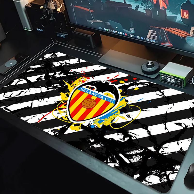 Valencia CF Logo Color Mouse Pad Large Gaming Table Cushion Non-slip Laptop Tablet Big Mousepad XXL Mat Mini PC Playmat With Lock edge