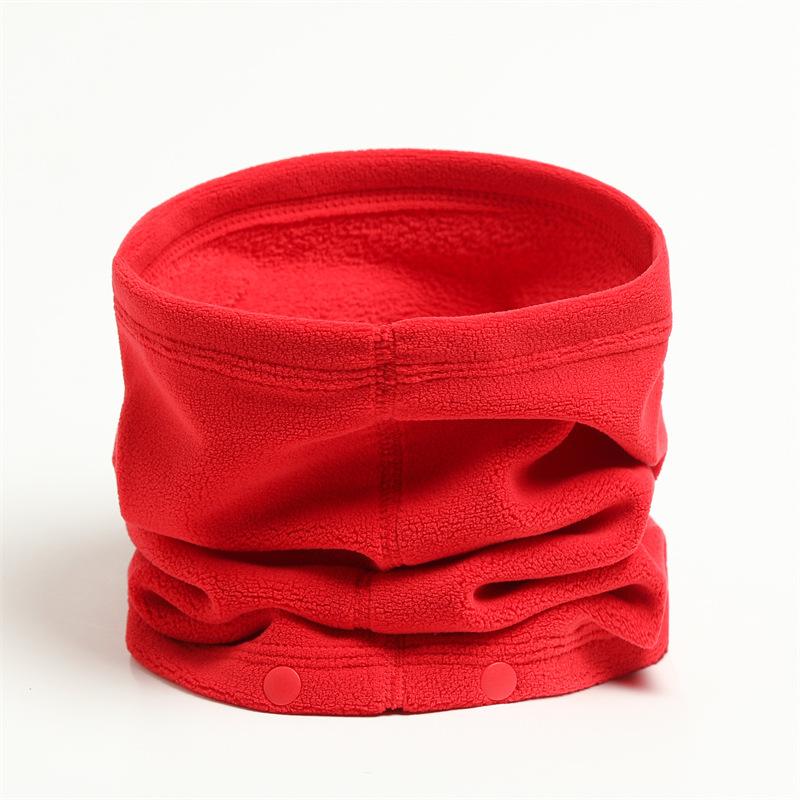 Outdoor Riding Winter Scarves For Men And Women, New Warm And Soft Cervical Spine Cover Neck Cover Button Knitted Thickened Scarf