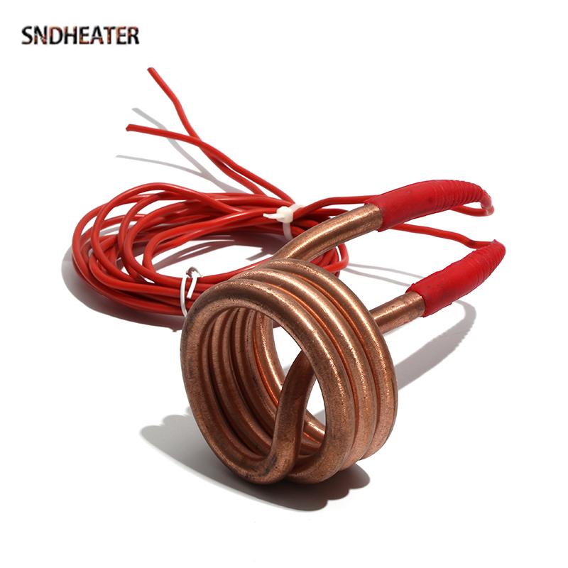 SNDHEATER 220V/380V Electric Circular Water Distilling Heater 2.5KW/3KW/4.5KW Spiral Boiling Heating Element 80*140mm for Bucket