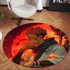 Ryomen Sukuna (1) Round Office Rug Decorative Floor Rug for Office Bedroom Living Room and Home Space