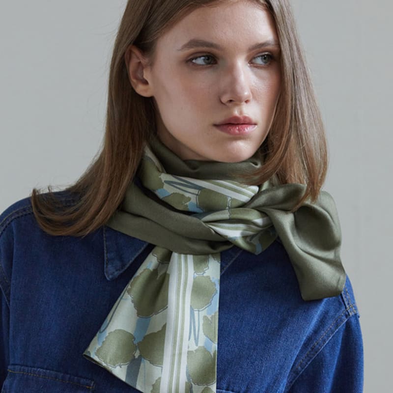 ANA MAISON Cumulus Long Petit Twill Scarf [PMLTS-1413]