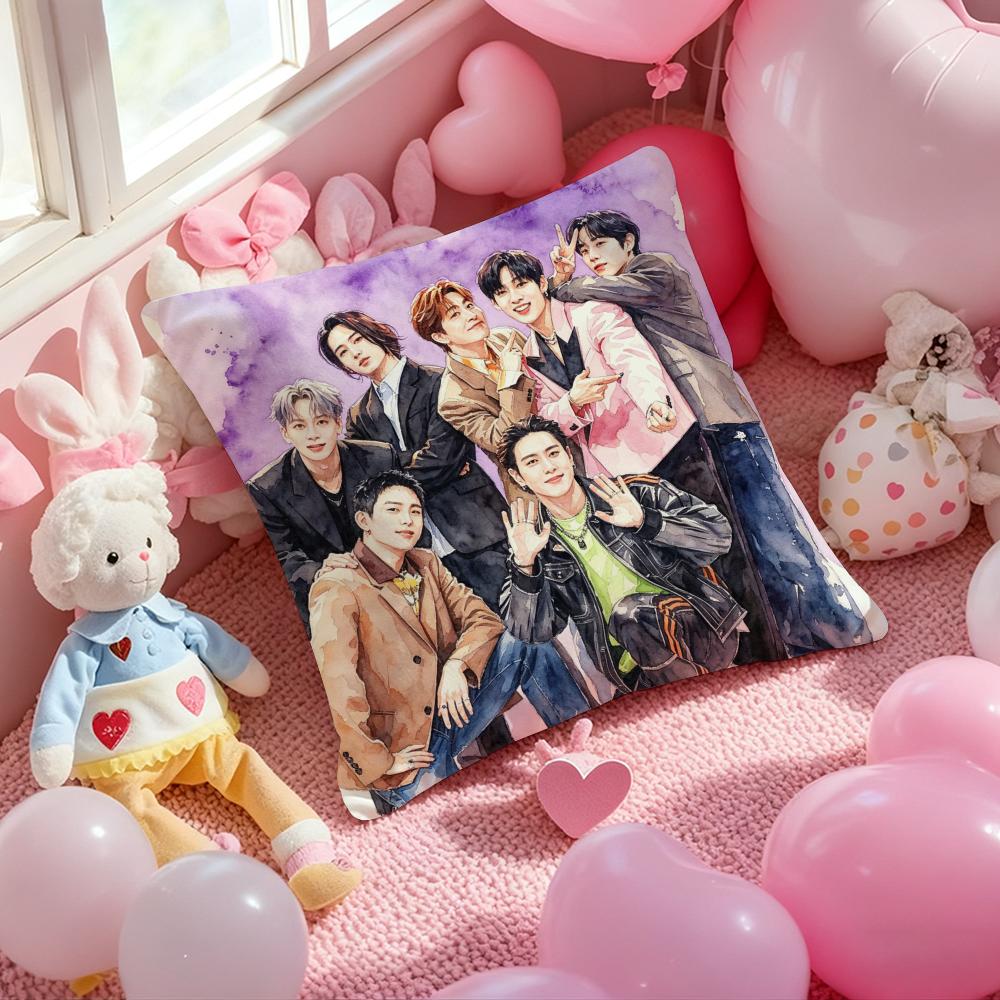 Kpop GGGGOT Cushion Cover Pattern Printed Pillowcase for Living Room Sofa Cushion Cover  Bedroom Decor