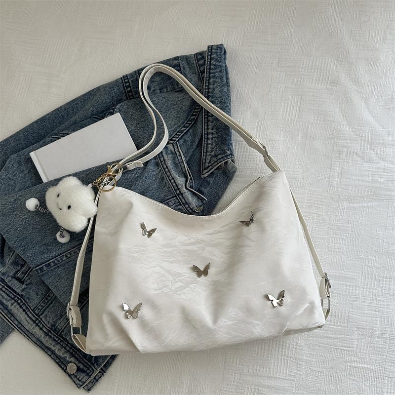 Large capacity bag women 2025 fashion new niche design commuter leisure beauty double shoulder crossbody backpack