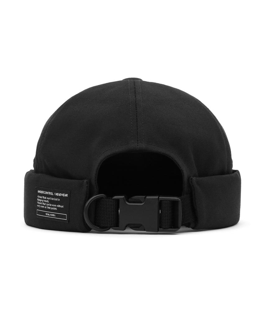 Eondeokeonteulol Cotton Brimless Cap Mold Cap / Twill Cotton / Black