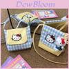 Cute Kitty Cat Small Shoulder Bag With Colorblock Nylon For Daily Use