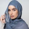 Muslimisches Premium Bambus Modal Hijab Schal Für Frauen Einfaches Muslimisches Mode Kopftuch Für Frauen Islam Turban Hijabs Atmungsaktiges Schal