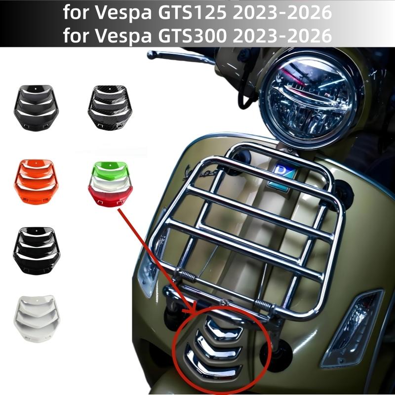 Motorcycle Horn Cover Tie Buckle Tie Decorative Headlight Lower Inlay Tie Grill Cover for Vespa GTS 300 Super 125 GTS300 -