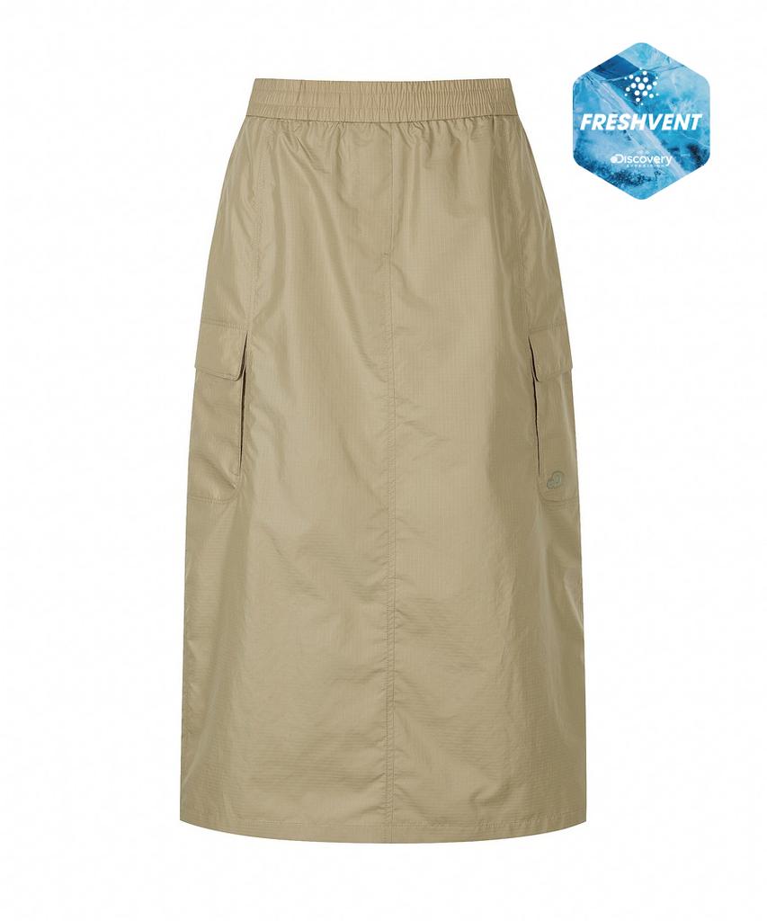 DISCOVERY EXPEDITION Freshvent Women'S Cargo Skirt (N/Beige)
