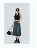 2025 Spring/Summer Women's High-Waisted Wide-Leg 7/8 Jeans - Slimming Straight-Leg, Versatile American Style