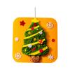 Christmas Felt Sewing Kit for Kids Educational DIY Craft Set Nonwoven Fabric Lacing Activity Holiday Themed Ornament Making Preschool Learning Toy