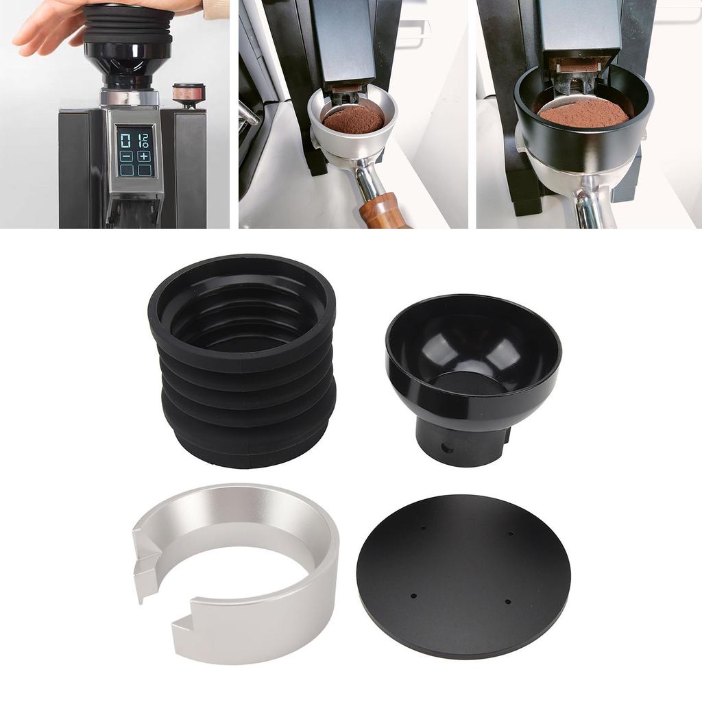 Coffee Grinder Single Dose   for MMG Grinder 2 in 1 Function Coffee Grinder Blowing Bean Bin with Silicone Bellow 58mm Coffee Dosing
