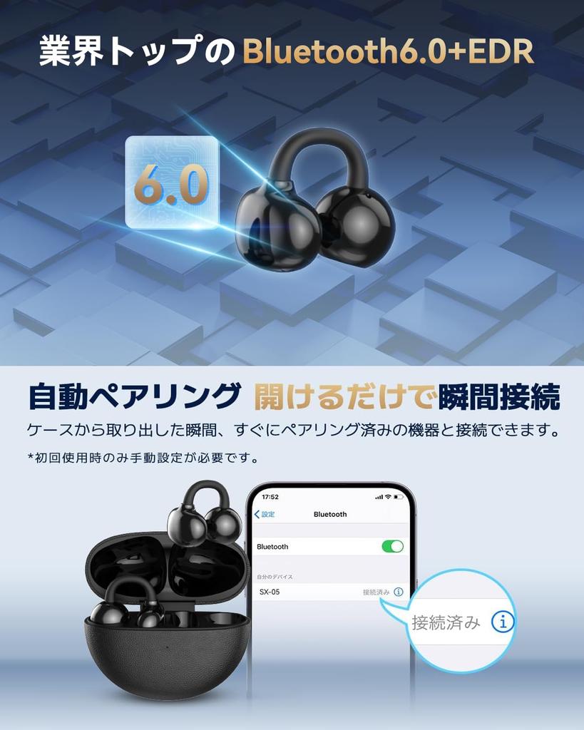 Bluetooth Wireless Earbuds with AI Smart ENC Call Noise 60 Hours of Music 2025 Latest Bluetooth Air and Open IPX7 Sound Innovative Bone Ideal for and