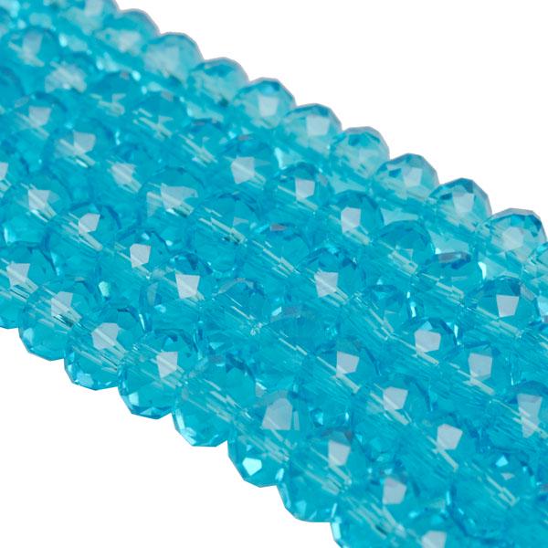 Rondelle 6/8mm Faceted Jewelry Making 50Pcs Spacer Loose Beads Crystal Glass Accessories DIY for