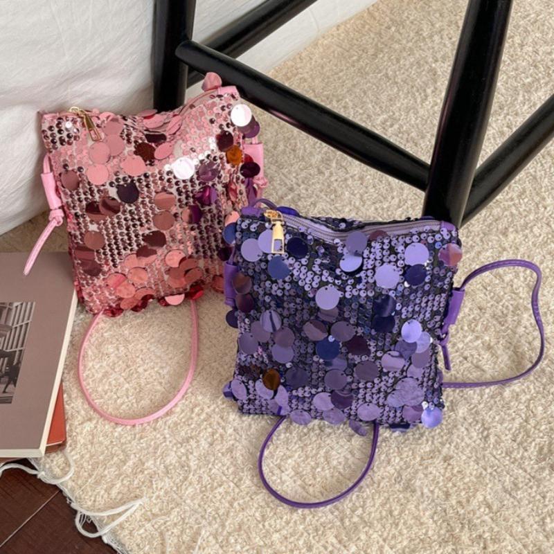 Mini Sequins Shoulder Bags for Women Fashion New Phone Wallet Crossbody Bag Handbags and Purses