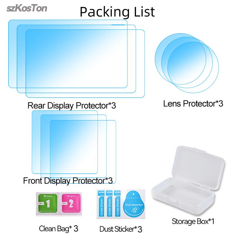 9H Hardness Glass Screen Protector for DJI Osmo Action 6 Clear Ultra-HD Tempered Glass Anti-scratch Film Accessories