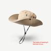 Summer Men Bucket Hat Outdoor UV Protection Wide Brim Hunting Hiking Hat Fisherman Hat Beach Sunscreen Cap