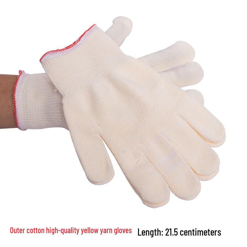 NHZHIW Heavy-Duty Cotton Work Gloves