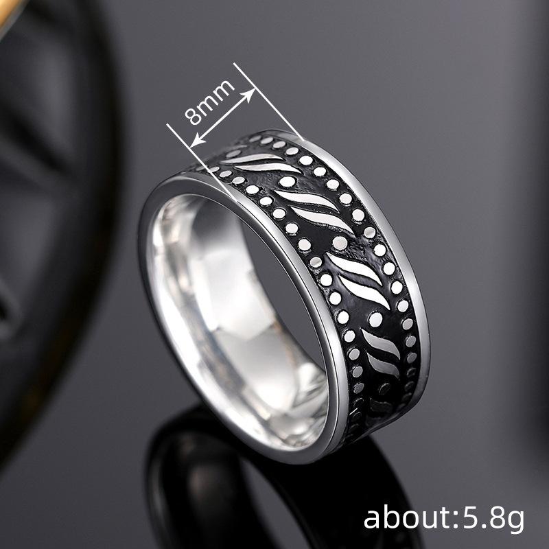 1pc Titanium Steel Neutral Fashion Ring, Fashionable Daily Wear, Personalized Accessory