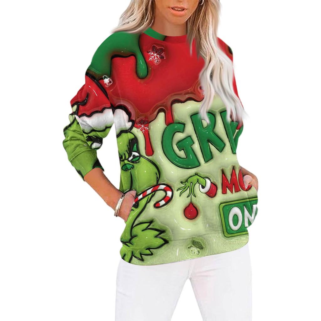Christmas Sweatshirts For Women Sweater Cute Shirt Fall Pullover Top