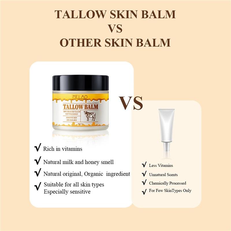 60g Beef Tallow Paste For Skin Care Beef Neck Balm Grass Fed Tallow Wild Honey Skin Moisturizer Face And Body