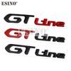 GT Line 3D Metall Chrom Zinklegierung Emblem Autoabzeichen Karosserie Kotflügel Klebeabzeichen für GT RCZ 308 508 3008 5008