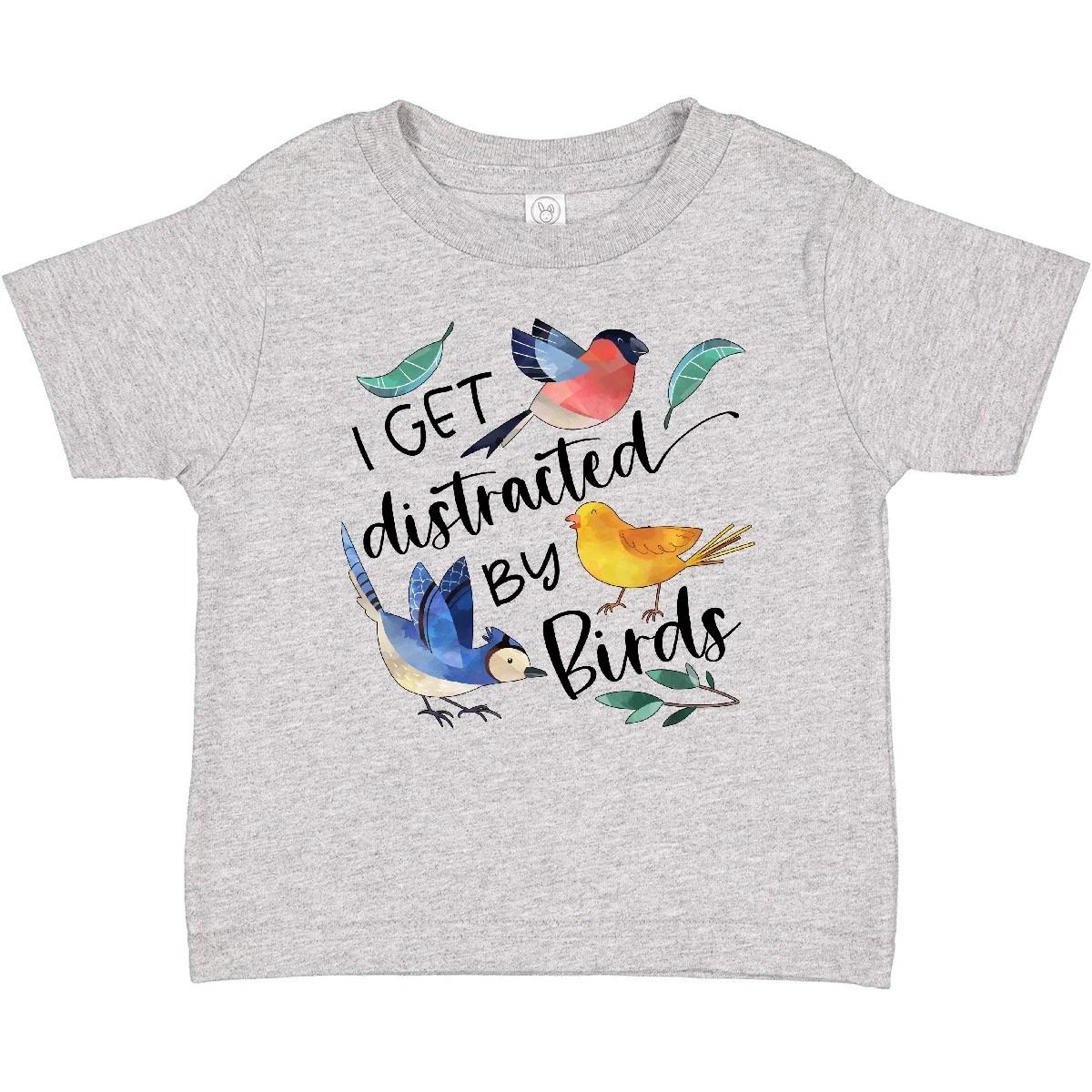 Inktastic I Get Distracted By Birds Baby T-Shirt Activities Humor Funny Birding 130
