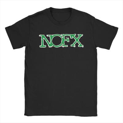 Nofx Amerikaanse Rockband Logo T-shirt Strand Hip Hop T-shirts 100% Katoen Ronde Hals Oversized Top T-shirts Korte Mouwen Vintage T-shirt