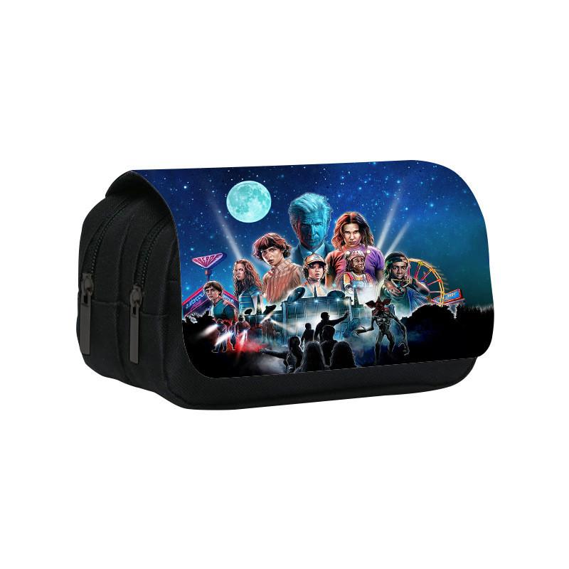 Dvouvrstvý penál Stranger Things s velkou kapacitou pro studenty a do kanceláře