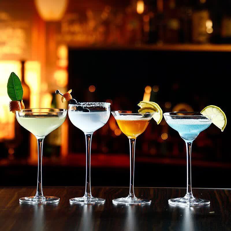 Creative Glass Cocktail & Champagne Goblet Set