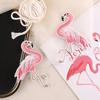 1 Pair Pink Embroidery Patches Applique Flamingo Embroidery Repair Decoration