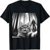 Grappige Bang Kat Selfie met Bigfoot Grappig Kattenliefhebbers T-shirt