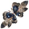 Rhinestone Butterfly Hair Clip Metal Barrette Delicate Hairpin Women Bridal Wedding Party Prom Hair Accessories
