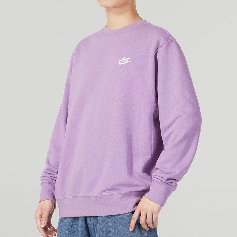 Nike Sweatshirts Men's Purple Crew Neck Moderate Regular BV2667-591