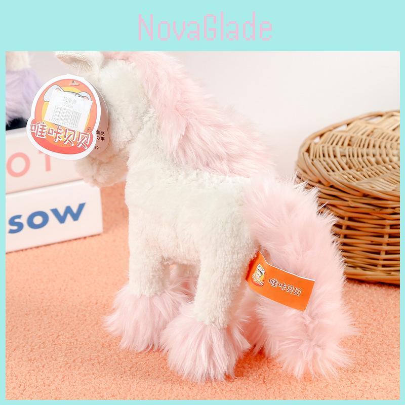Peluche Unicorno con Imbottitura in Cotone per Regalo e Collezione