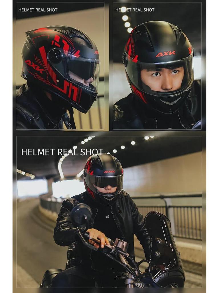 A1 3C Certified Electric Motorcycle Helmet - Four Seasons, Winter Warm, Unisex Full Helmet