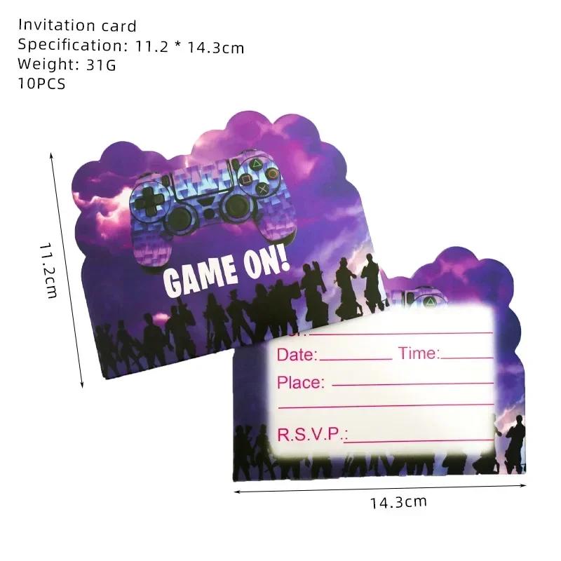 Perfect Fortnite Game Theme Party Decorations for Boys Action Figures Banner Cake Kids Birthday Party Tableware Decoration Backgrounds