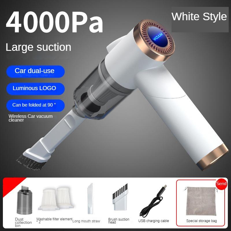 Car Cleaner Car Household Wireless High-Power Folding Strong Suction Handheld Small Vacuum Cleaner Car Supplies