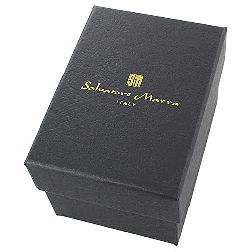 Salvatore Marra Men's and Women's Unisex Leather Watch with Simple Modern Design, SM20105-SSBL