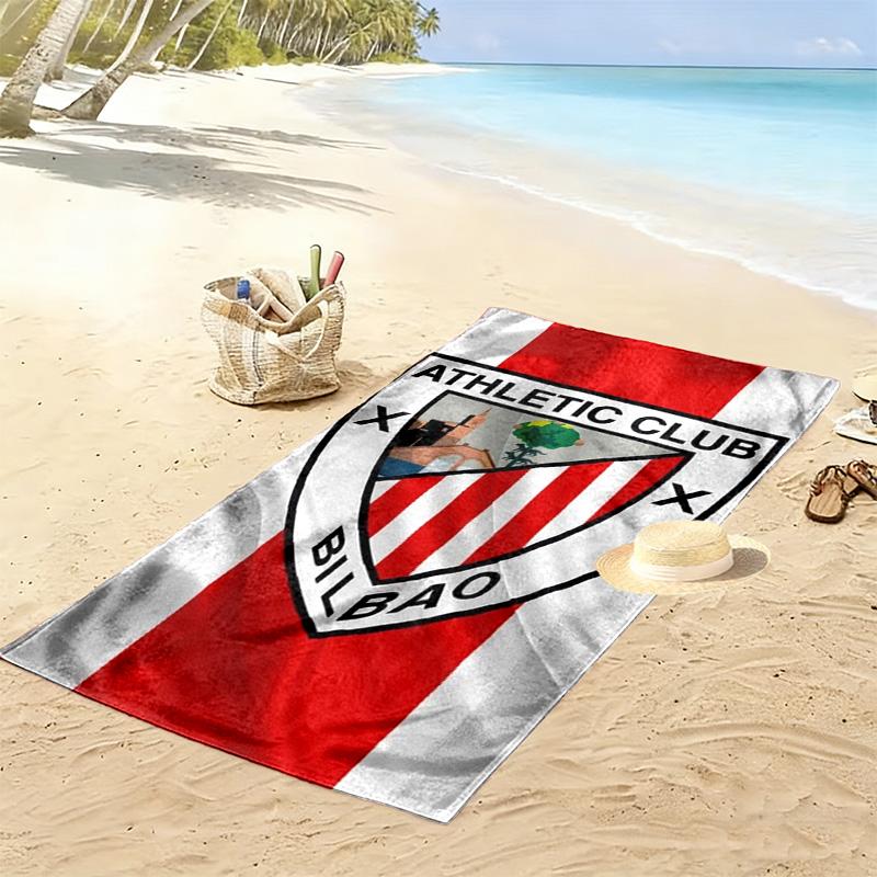 Telo Mare Stampato Athletic Club de Bilbao, Telo Grande Morbido Asciugatura Rapida per Spiaggia Campeggio Nuoto