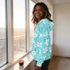Women's Vintage Print Hoodie with Long Sleeves Pullover Top