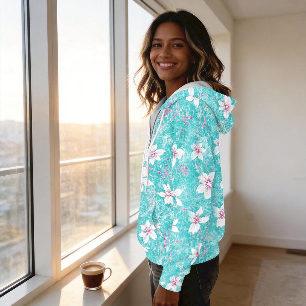 Women's Vintage Print Hoodie with Long Sleeves Pullover Top