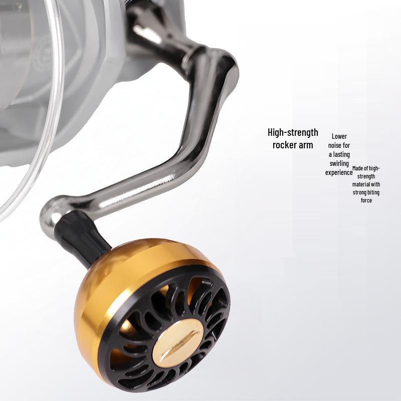 Full Metal Long Cast Fishing Reel: Spinning Wheel, Lure Casting, Sea Rod, Rock Fishing, Slanted Mouth Design