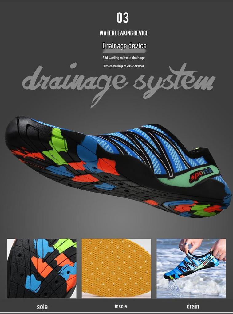 Unisex Quick-Dry Water Shoes: Perfect for Swimming, Diving, Hiking, Snorkeling, and Beach Activities.