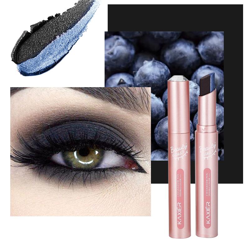 Waterproof Double Eye Shadow Stick - Gradient, Sweat-proof, and Smudge-proof Makeup Tool for Easy and Long-lasting