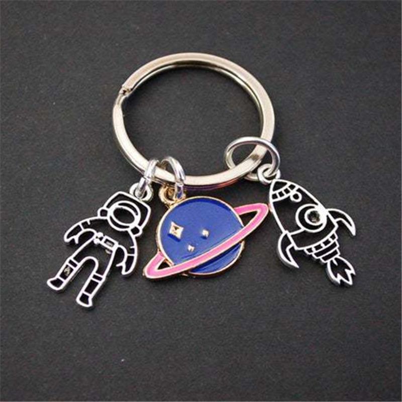 

Милый космонавт ракета космический полет космический брелок для мужчин мальчик рюкзак подвеска брелок подарок