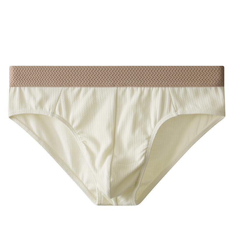 Pánské prodyšné trojúhelníkové spodní prádlo z čisté bavlny Pánské pohodlné a sexy krátké spodní prádlo Pánské